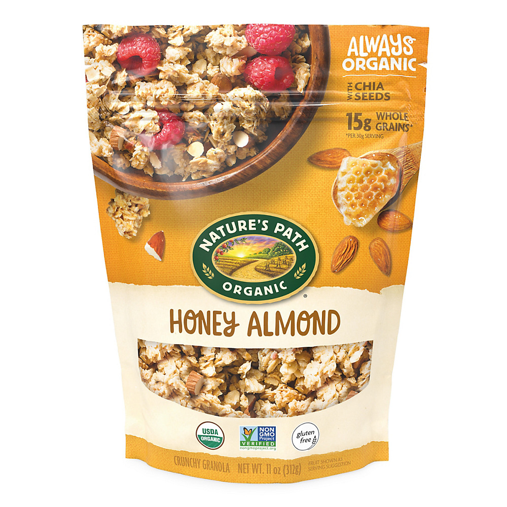 Calories in Nature's Path Organic Honey Almond Granola with Chia Seeds, 11 oz