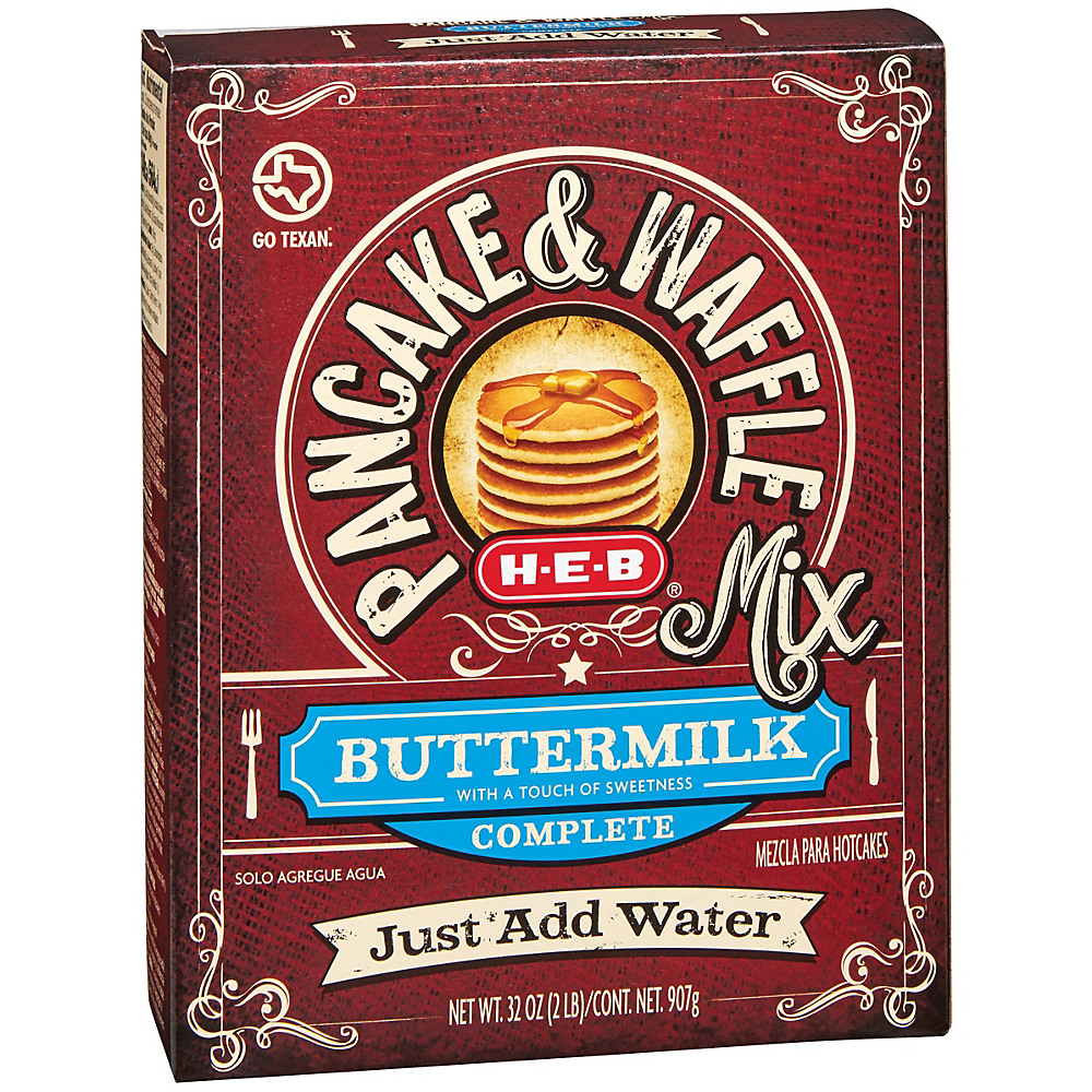 Calories in H-E-B Buttermilk Complete Pancake & Waffle Mix, 32 oz