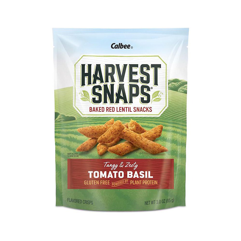 Calories in Calbee Tomato Basil Flavored Lentil Harvest Snaps, 3 oz