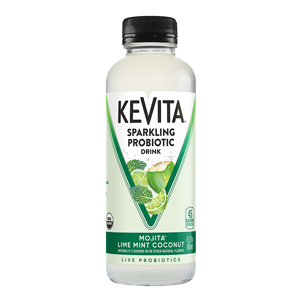 Calories in KeVita Mojita Lime Mint Coconut Sparkling Probiotic Drink, 15.2 oz