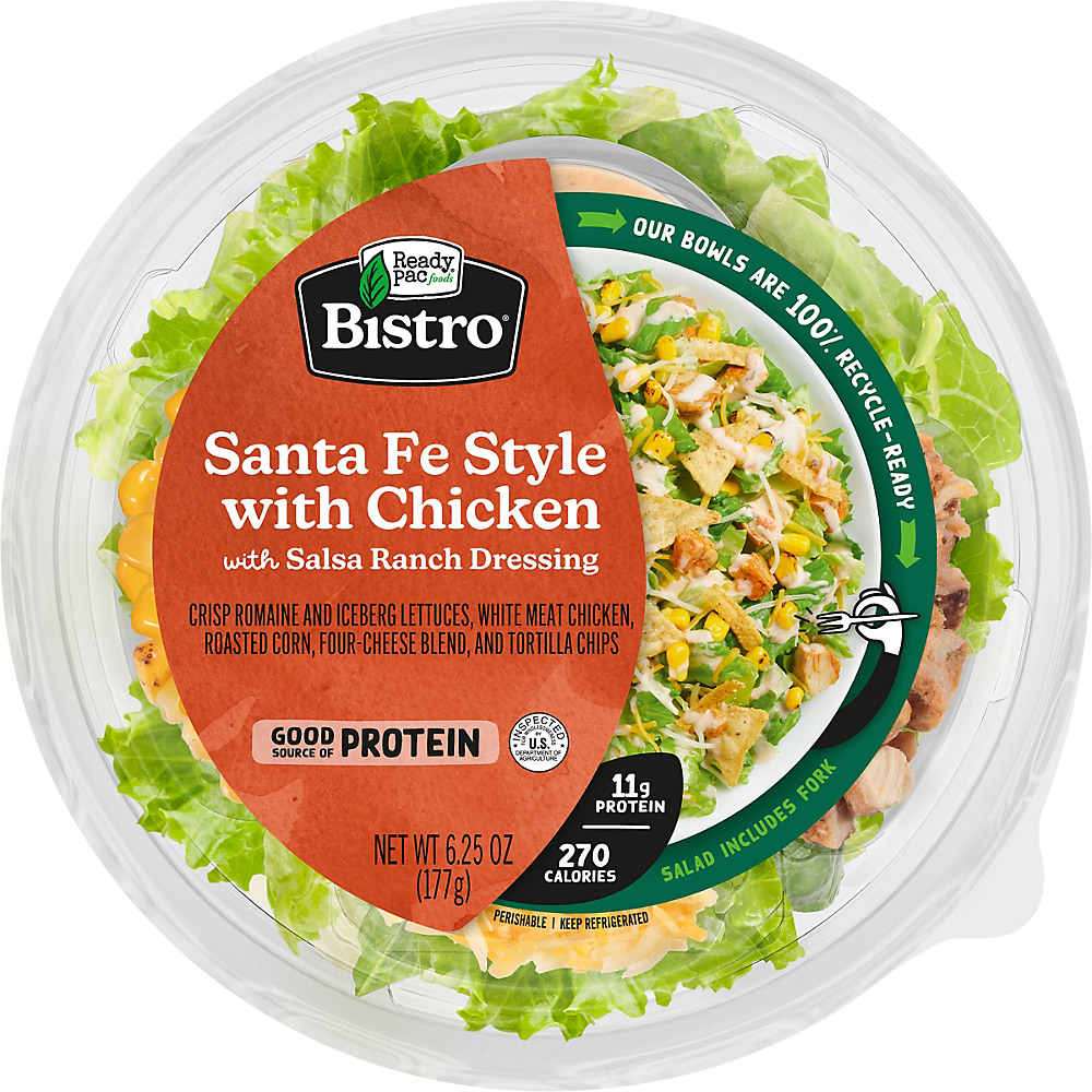 Calories in Bistro Santa Fe Style Salad Bowl, 6.25 oz