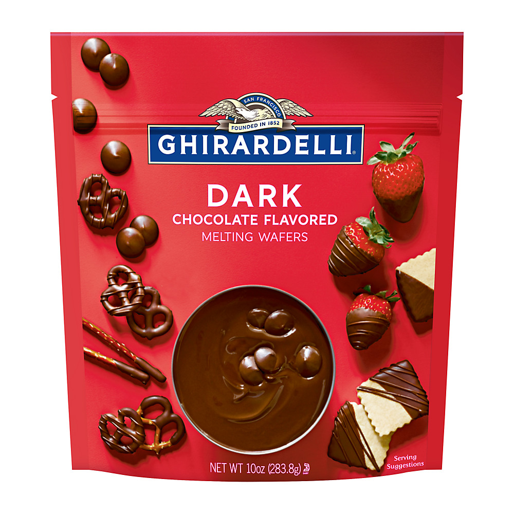Calories in Ghirardelli Dark Chocolate Flavored Melting Wafers, 10 oz