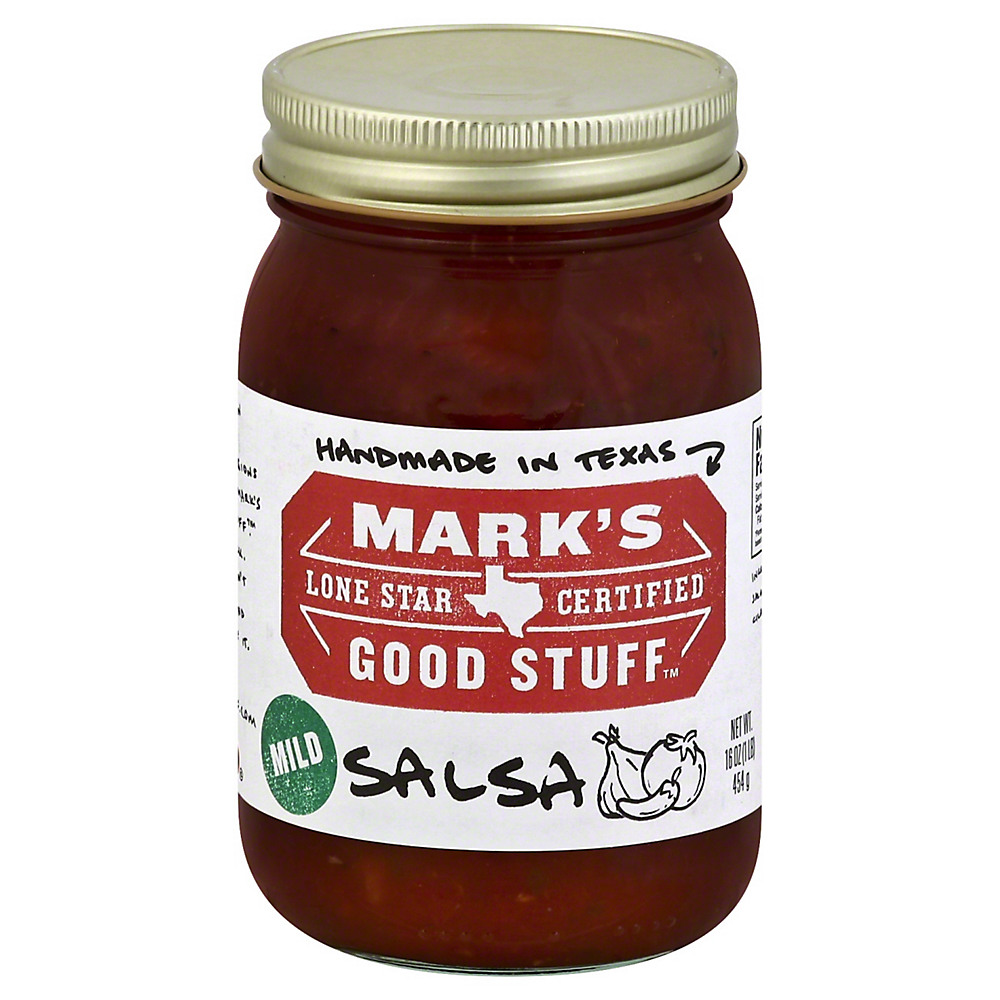 Calories in Mark's Good Stuff Lone Star Certified Mild Salsa, 16 oz
