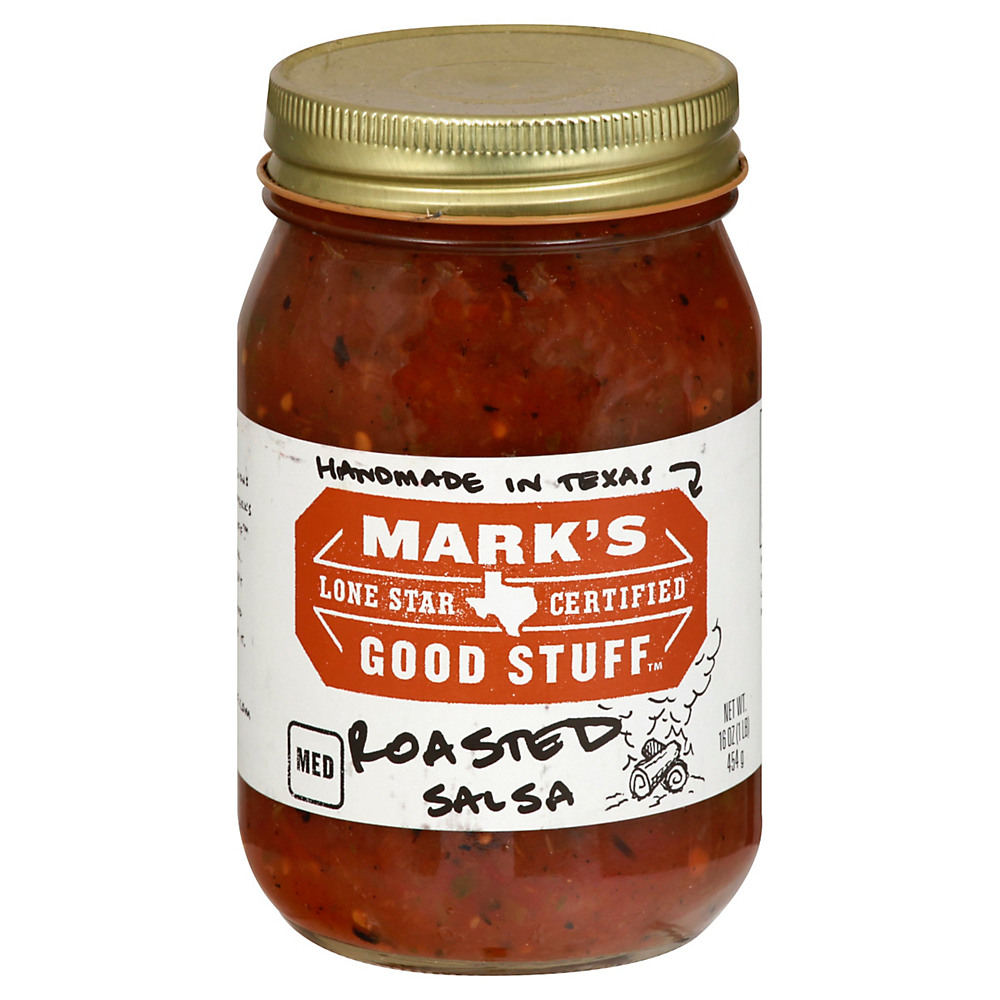 Calories in Mark's Good Stuff Lone Star Certified Medium Roasted Salsa, 16 oz