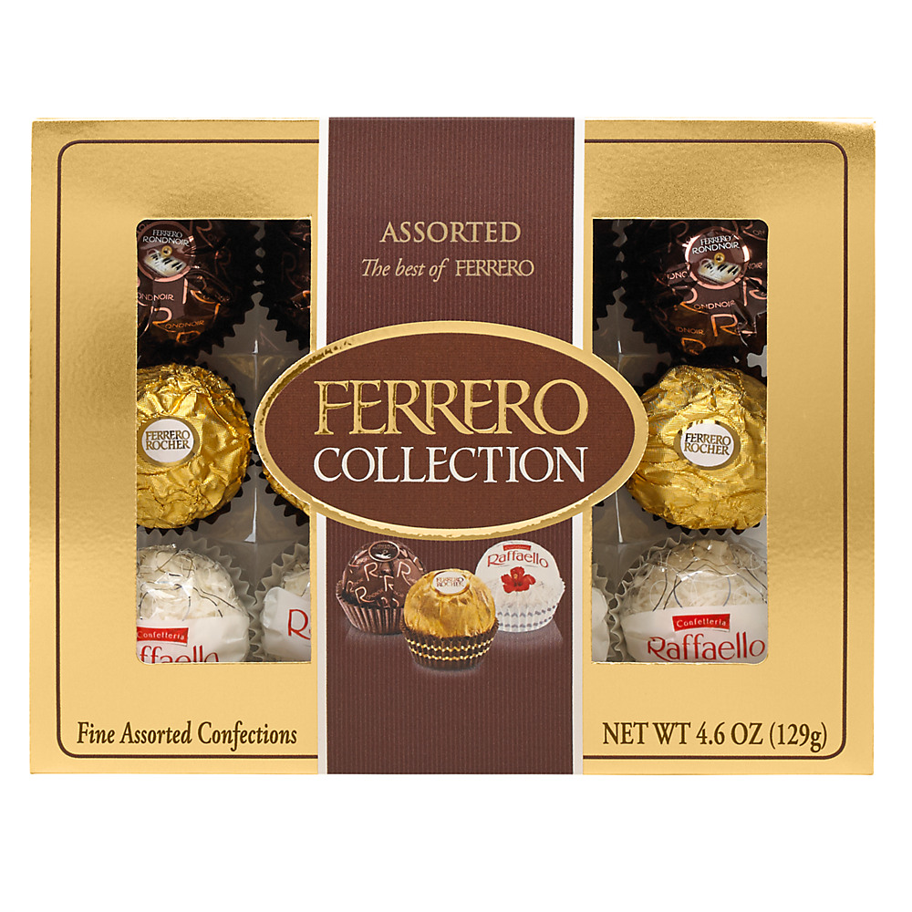 Calories in Ferrero Rocher Fine Assorted Candy Collection, 4.6 oz, 12 ct