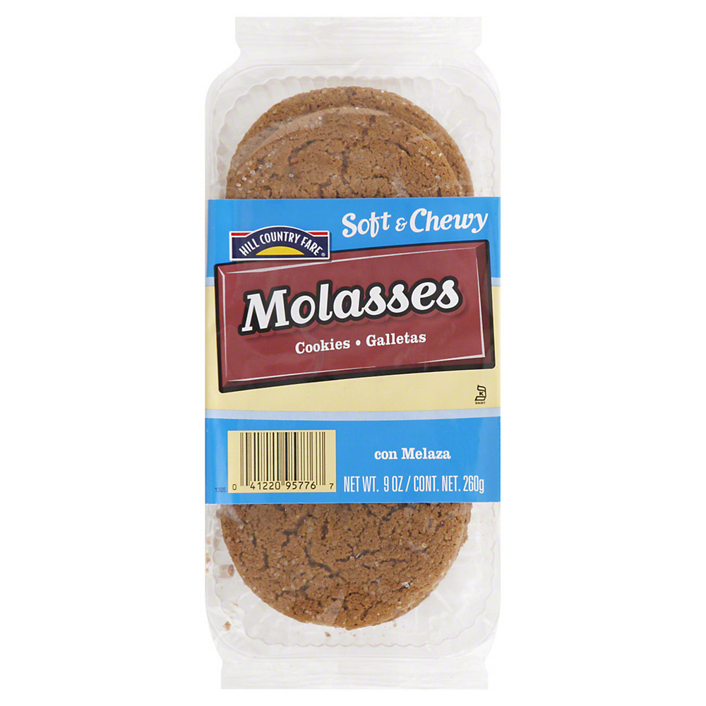 Calories in Hill Country Fare Soft & Chewy Molasses Cookies, 9 oz