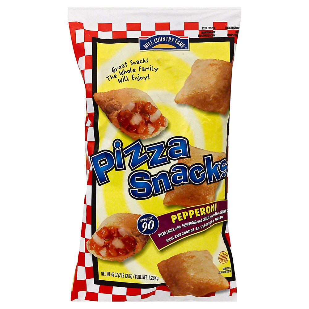 Calories in Hill Country Fare Pepperoni Pizza Snack Rolls, 90 ct