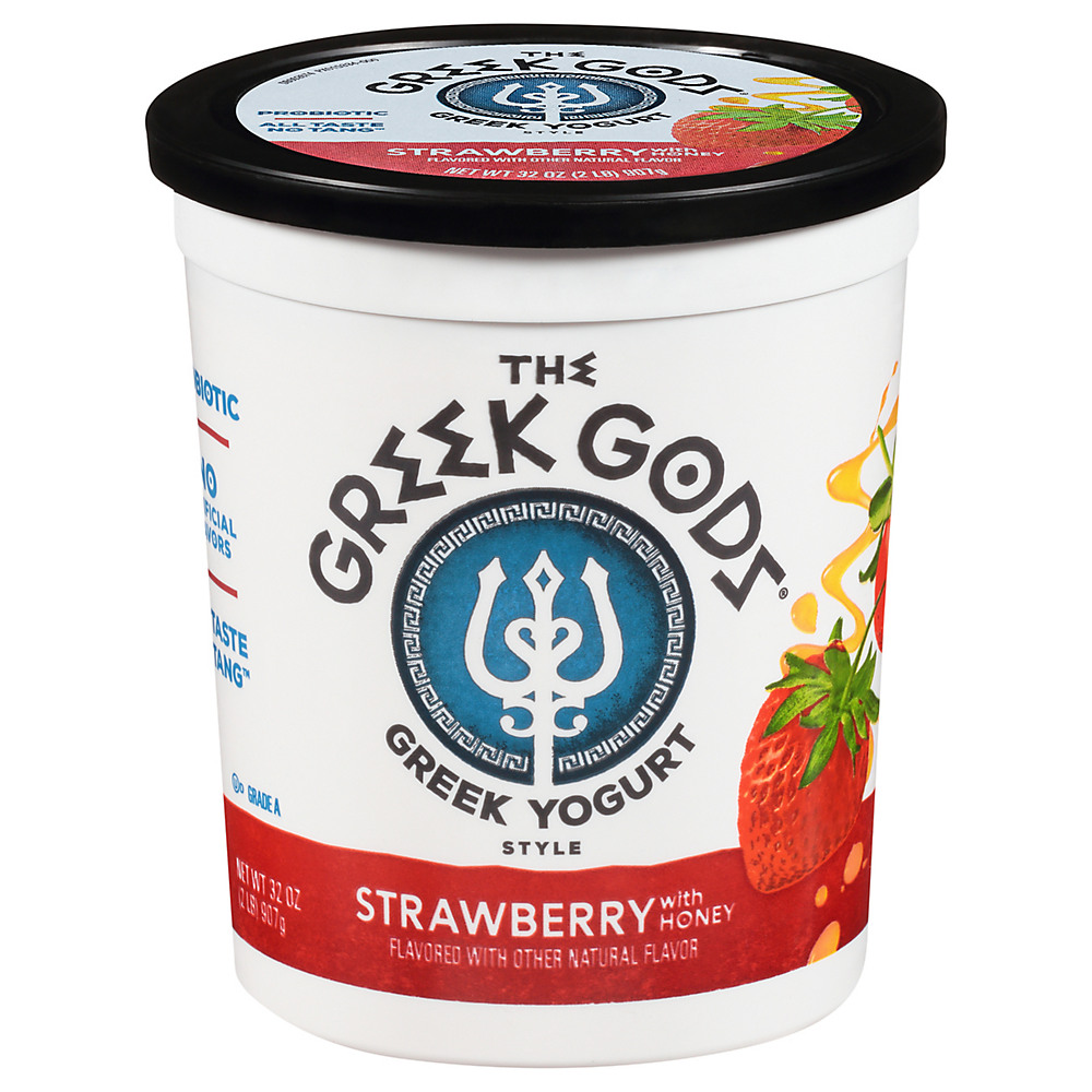 Calories in The Greek Gods Honey Strawberry Greek Yogurt, 32 oz