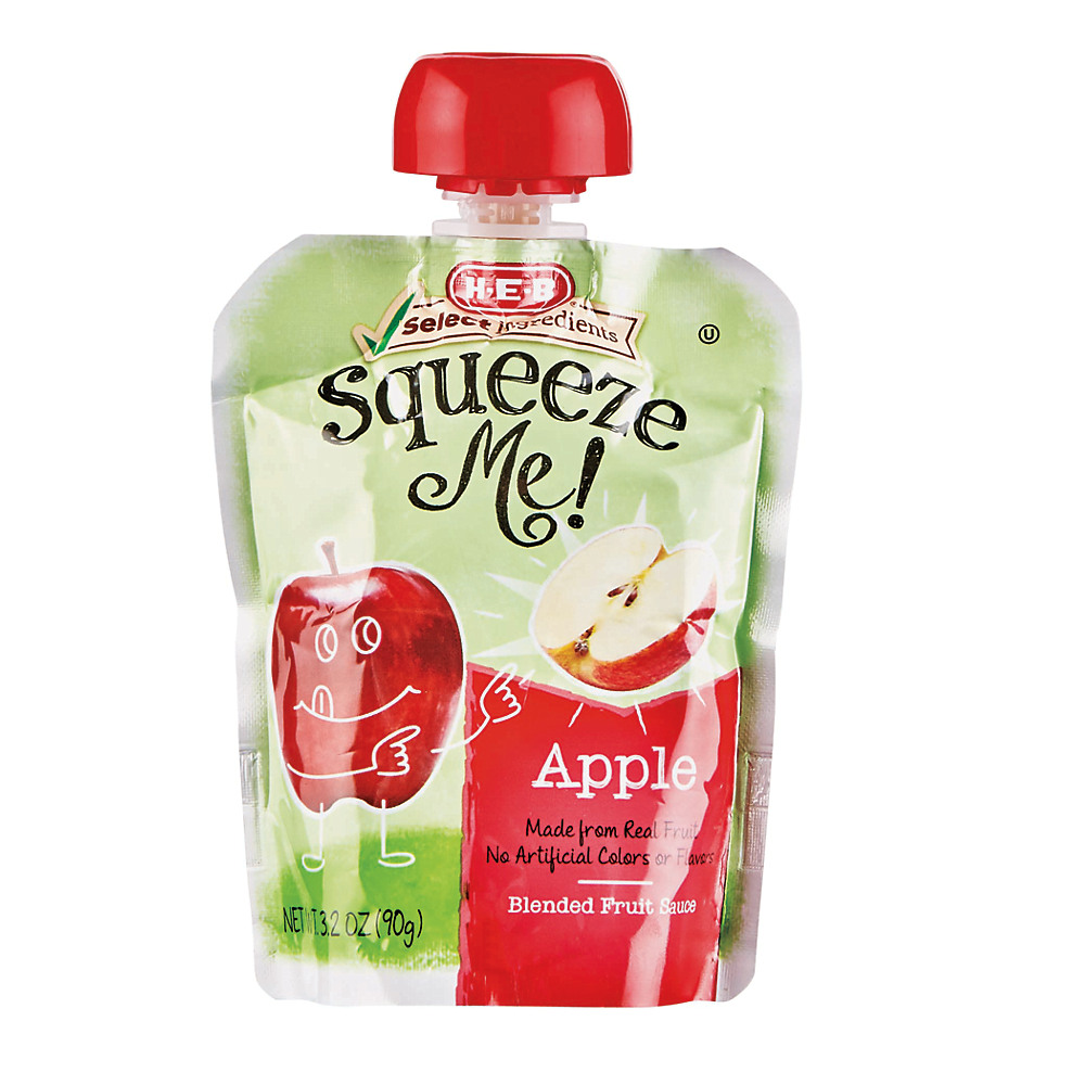 Calories in H-E-B Squeeze Me! Sweet Apple Sauce Individual Pouch, 1 ct