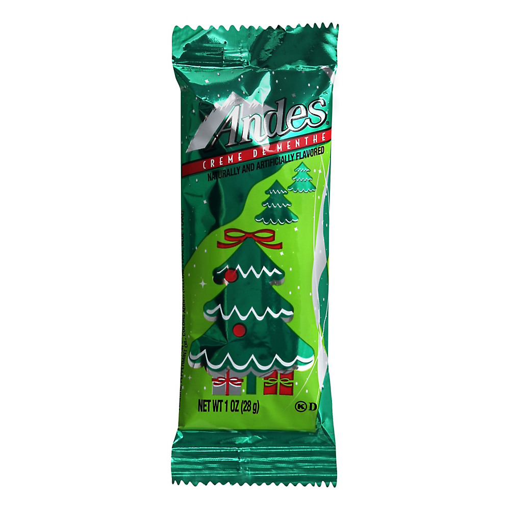 Calories in Andes Crème De Menthe Tree Shape Holiday Mint, 1 oz