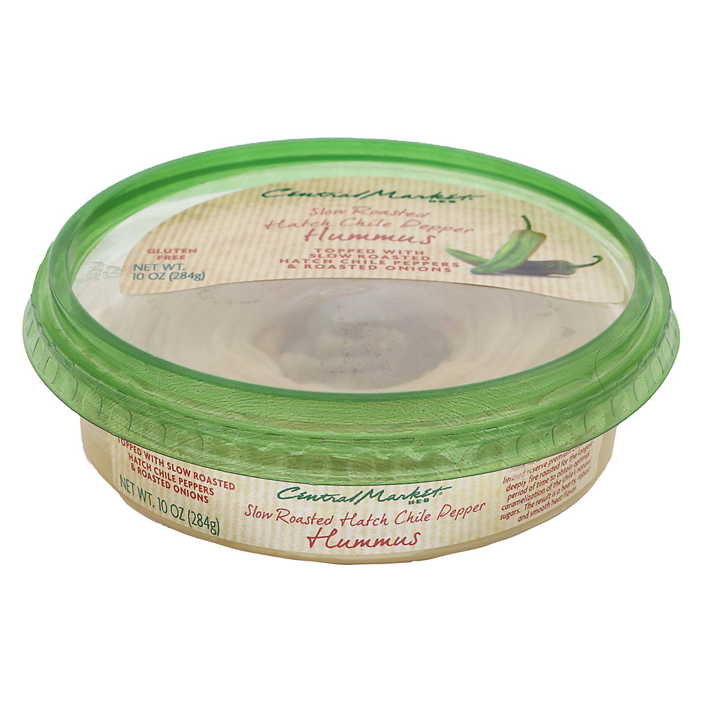 Calories in Central Market Hatch Chile Pepper Hummus, 10 oz