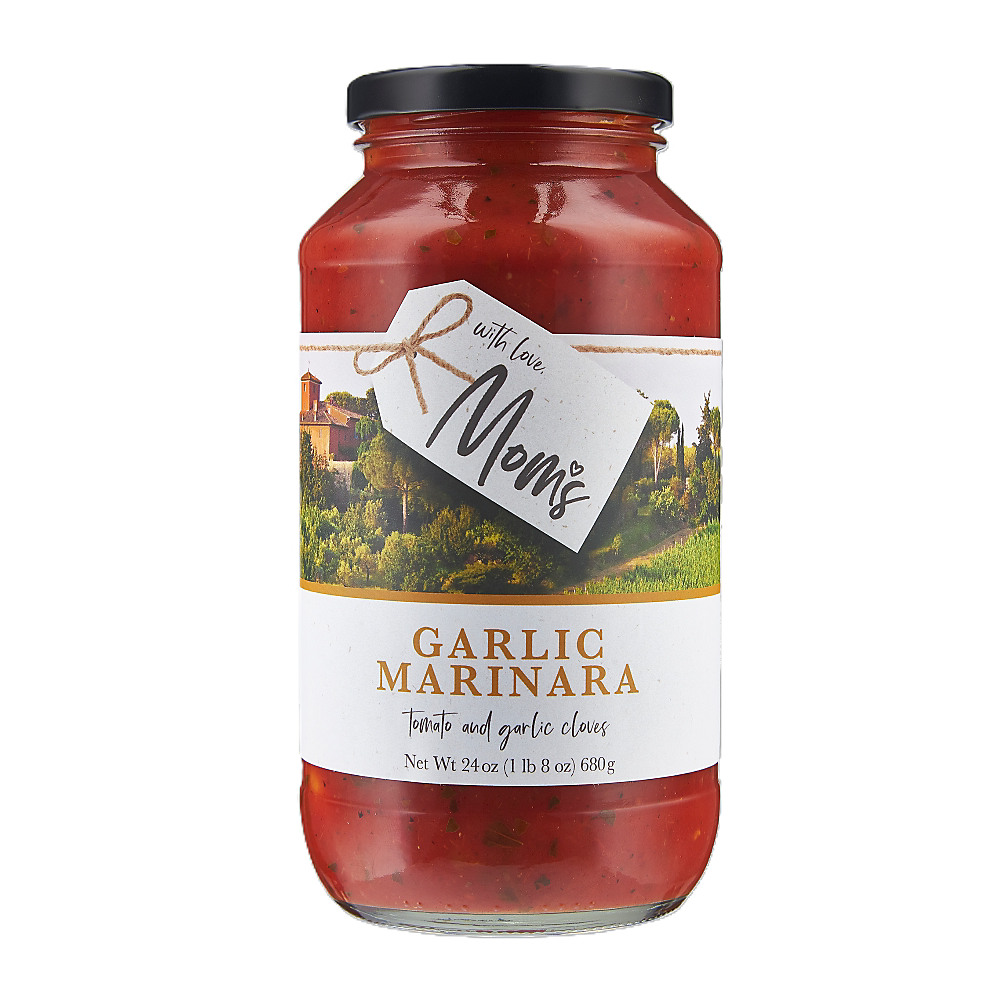 Calories in Mom's Garlic Marinara Pasta Sauce, 24 oz