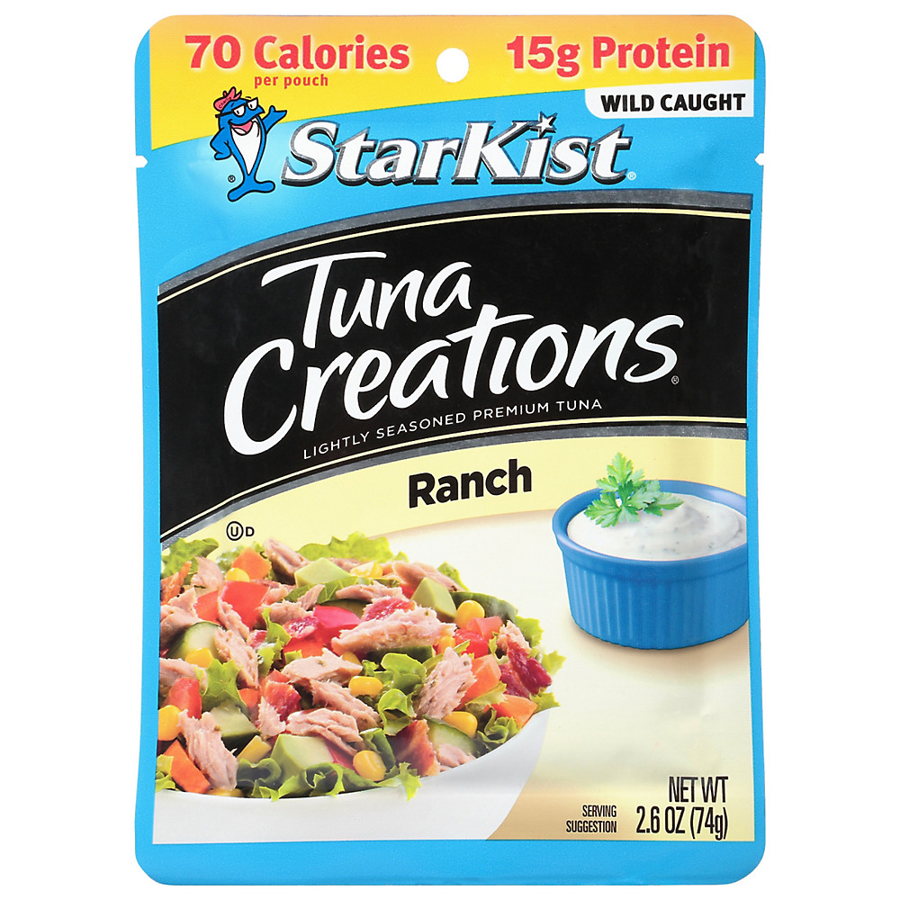 Calories in StarKist Tuna Creations Ranch Tuna Pouch, 2.6 oz