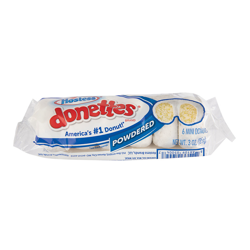 Calories in Hostess Donettes Mini Powdered Donuts, 6 ct