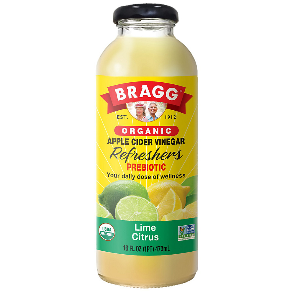 Calories in Bragg Organic Lime Citrus Apple Cider Vinegar Drink, 16 oz