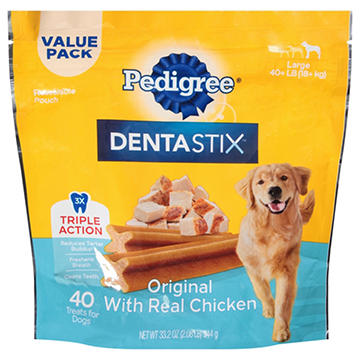 Pedigree Dentastix Large Breed Dog Treats - Original Flavor, 2.08 lb