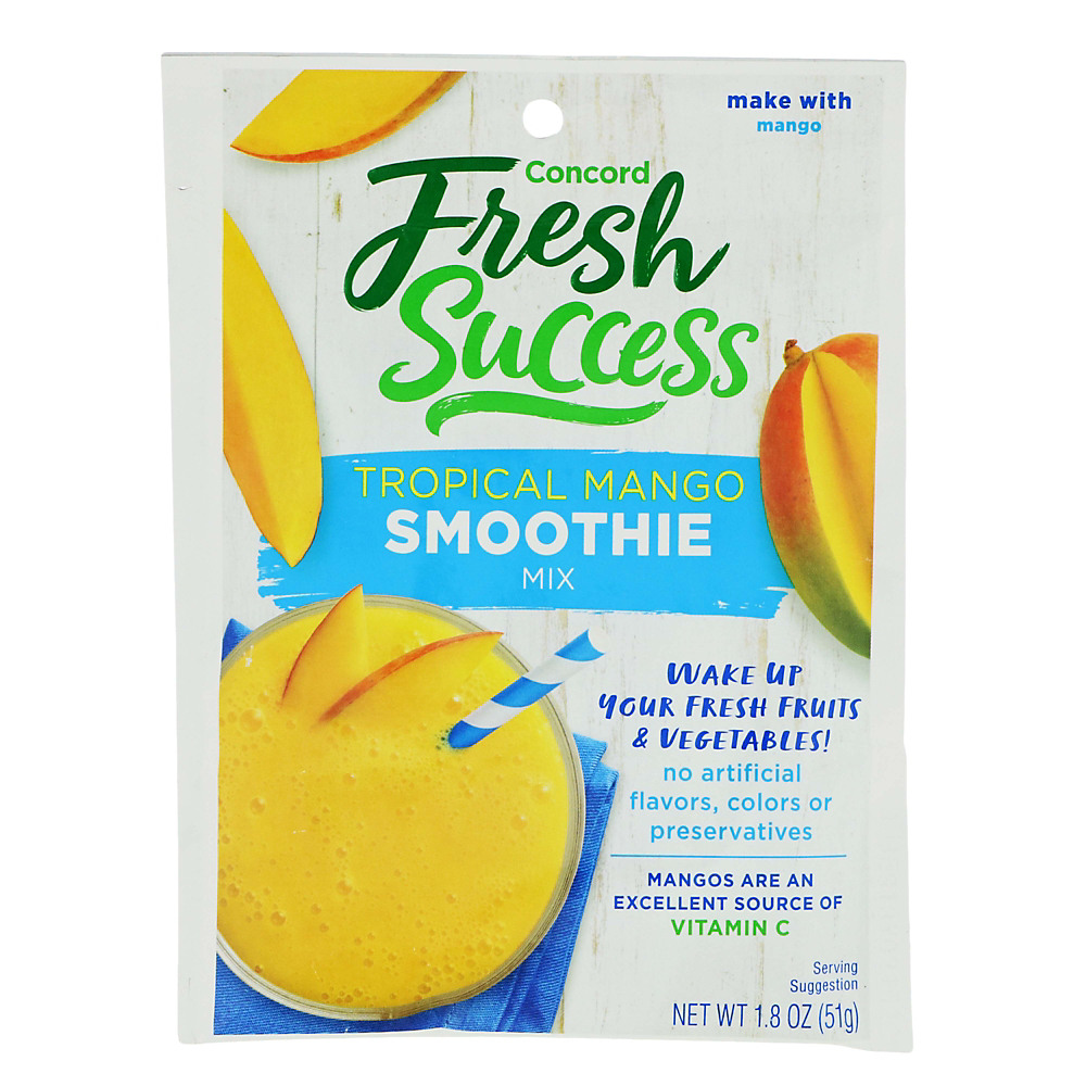 Calories in Concord Foods Tropical Mango Smoothie, 1.8 oz