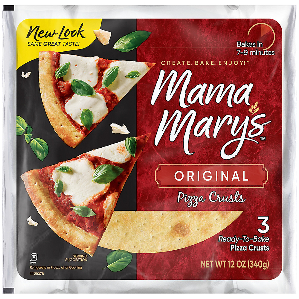 Calories in Mama Mary's Traditional 7 Inch Pizza Crusts, 3 ct