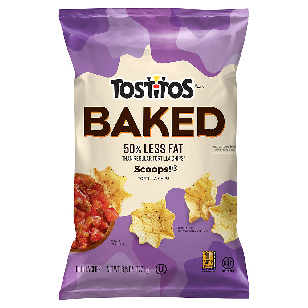 Calories in Tostitos Oven Baked Scoops Tortilla Chips, 6.25 oz