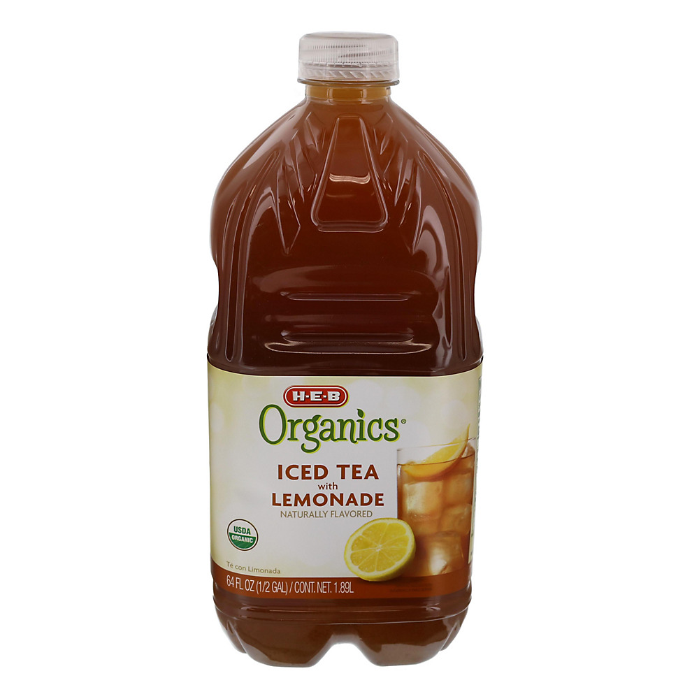 Calories in H-E-B Organics Iced Tea with Lemonade, 64 oz