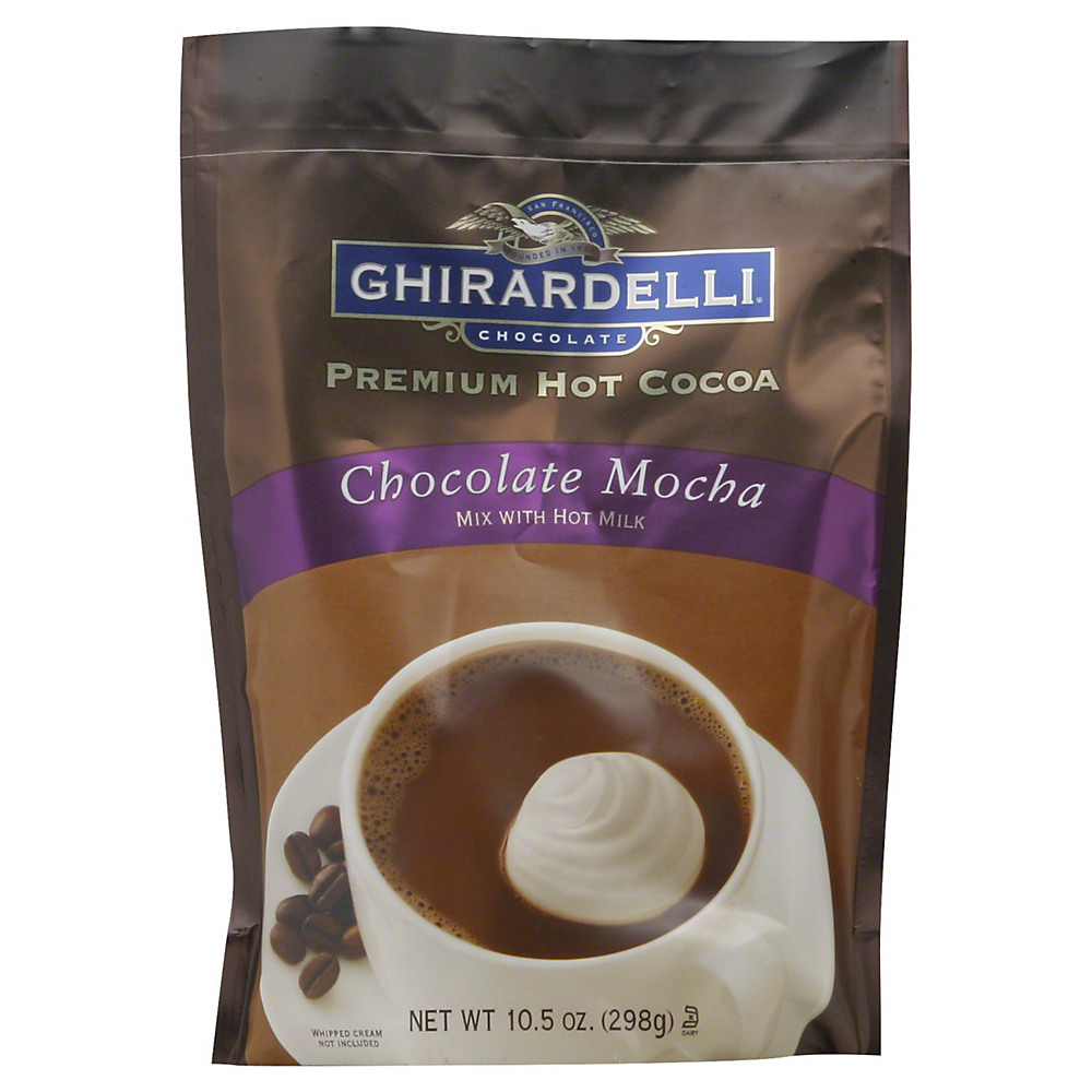 Calories in Ghirardelli Premium Chocolate Mocha Hot Cocoa Mix, 10.5 oz