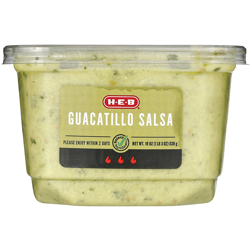 Calories in H-E-B Fresh Guacatillo Con Crema Salsa, 19 oz