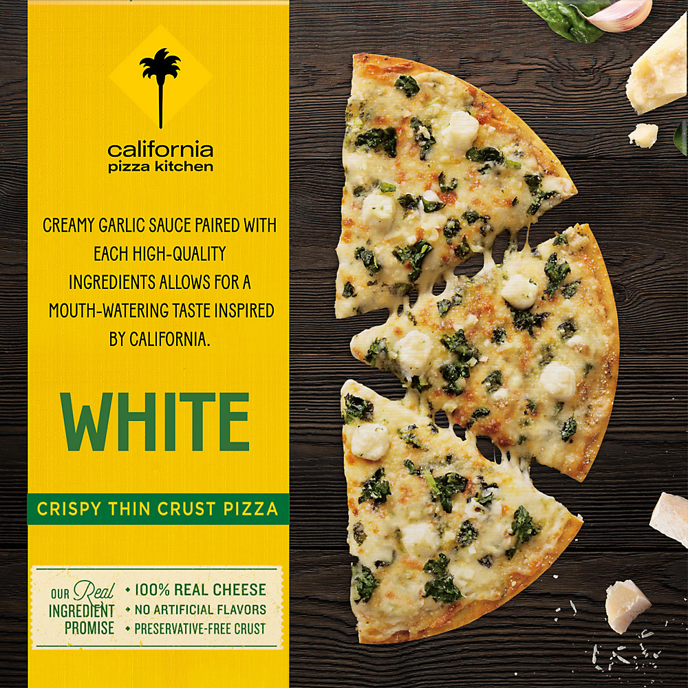 Calories in California Pizza Kitchen White Recipe Crispy Thin Crust Frozen Pizza, 13.4 oz
