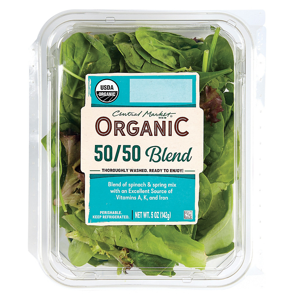 Calories in Central Market Organic 50/50 Blend, 5 oz