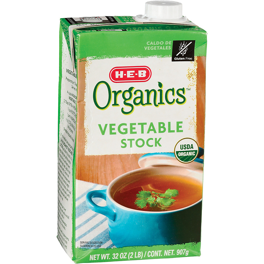 Calories in H-E-B Organics Vegetable Stock, 32 oz