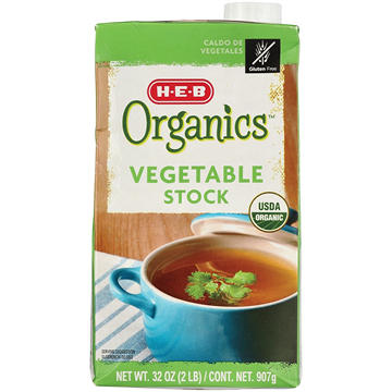 H-E-B Organics Vegetable Stock, 32 oz