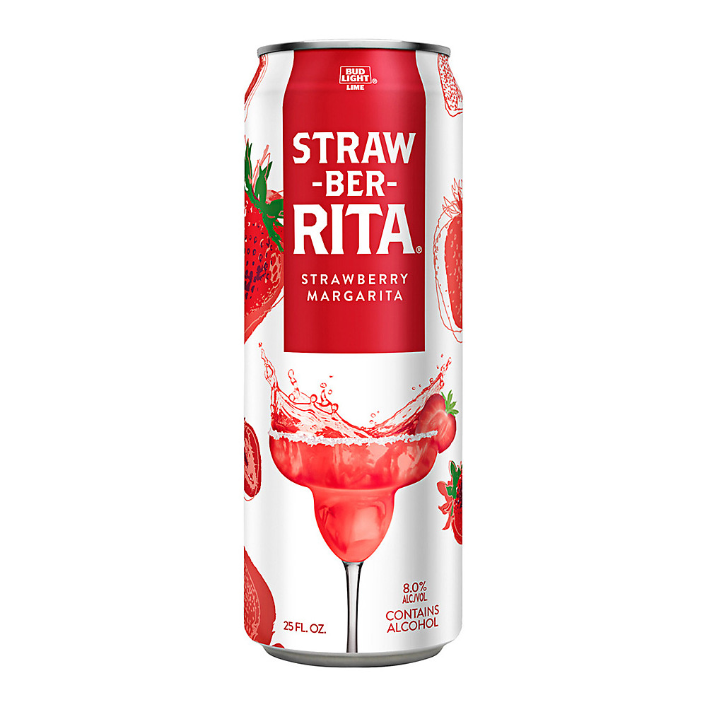 Calories in Bud Light Lime Straw-Ber-Rita Can, 25 oz