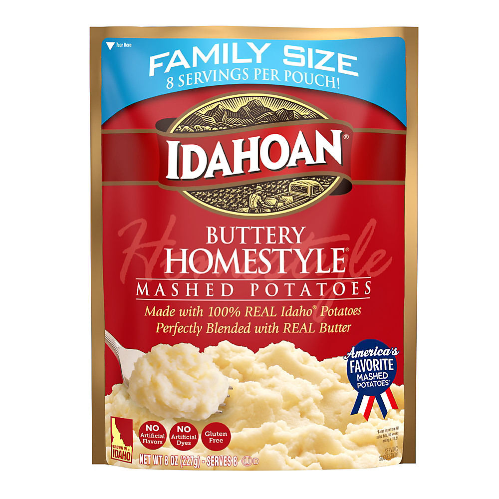 Calories in Idahoan Family Size Buttery Homestyle Mashed Potatoes, 8 oz