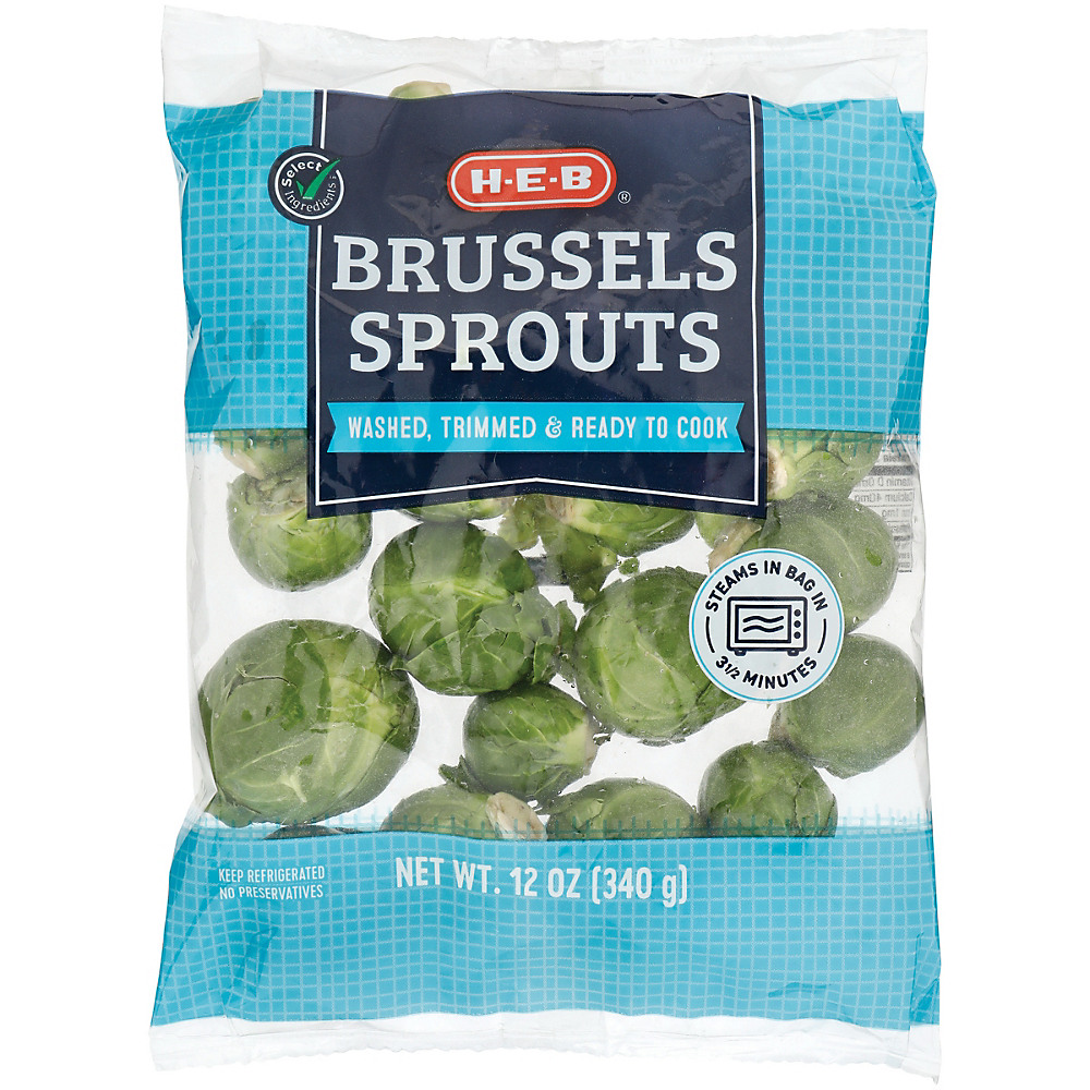 Calories in H-E-B Brussel Sprouts, 12 oz