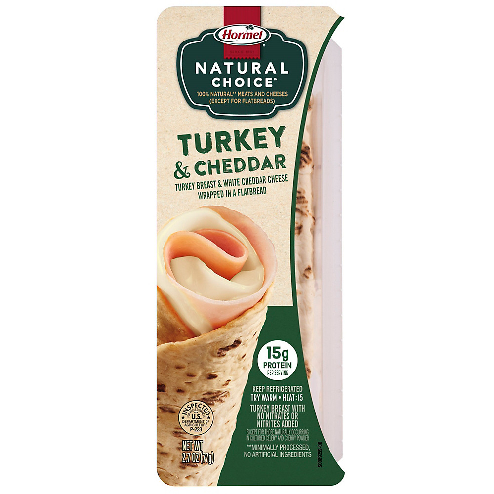 Calories in Hormel Natural Choice Turkey and Cheddar , 2.7 oz