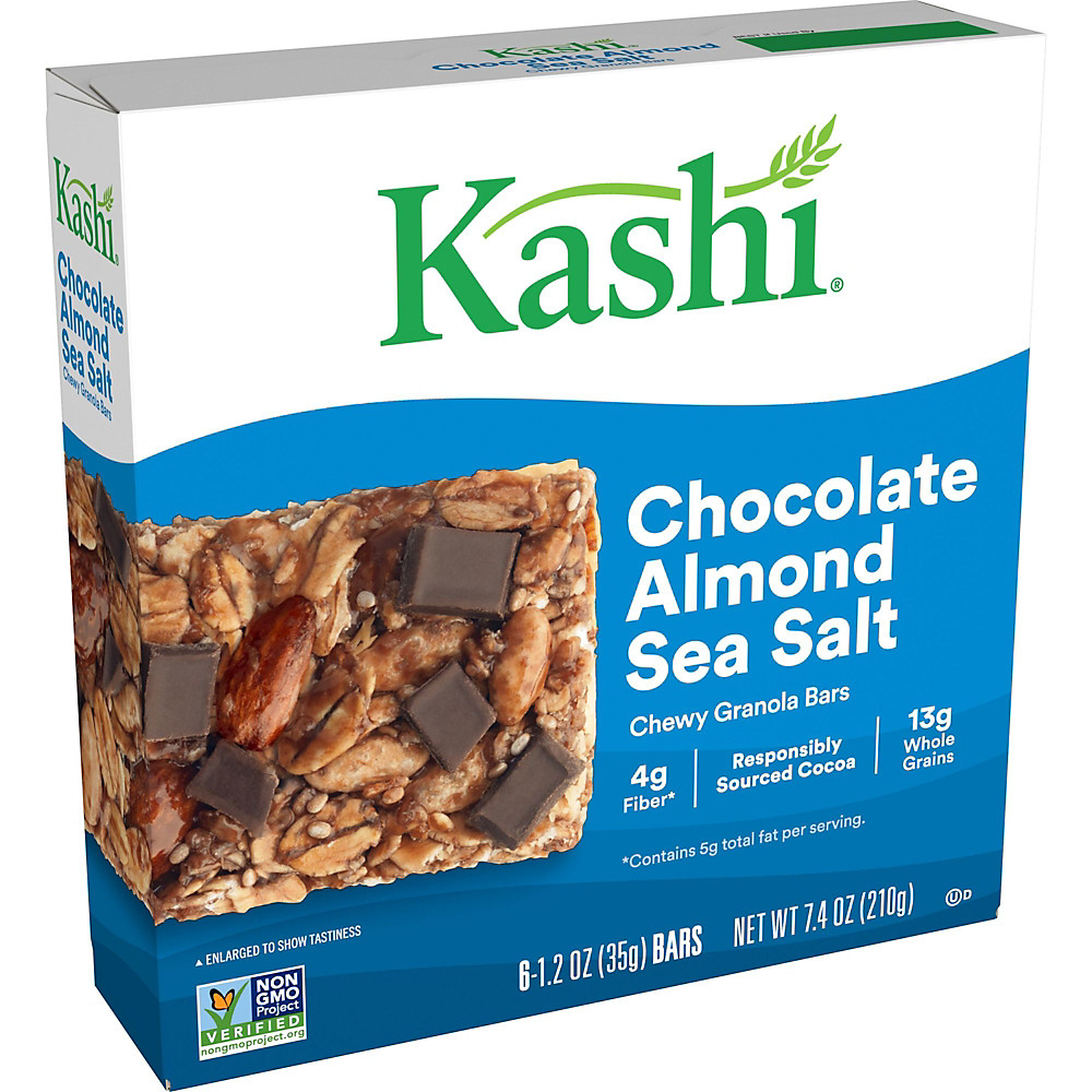 Calories in Kashi Chewy Granola Bars Chocolate Almond Sea Salt, 6 ct, 7.4 oz