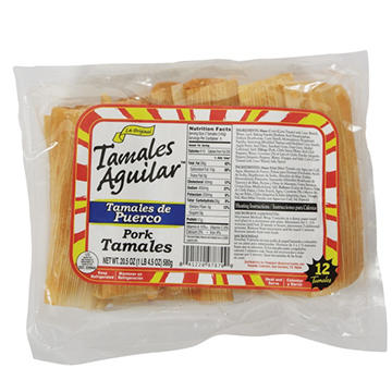 Tamales Aguilar Pork Tamales, 12 ct