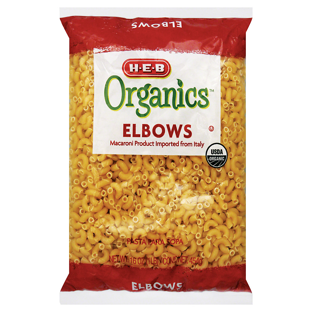 Calories in H-E-B Organics Elbows, 16 oz