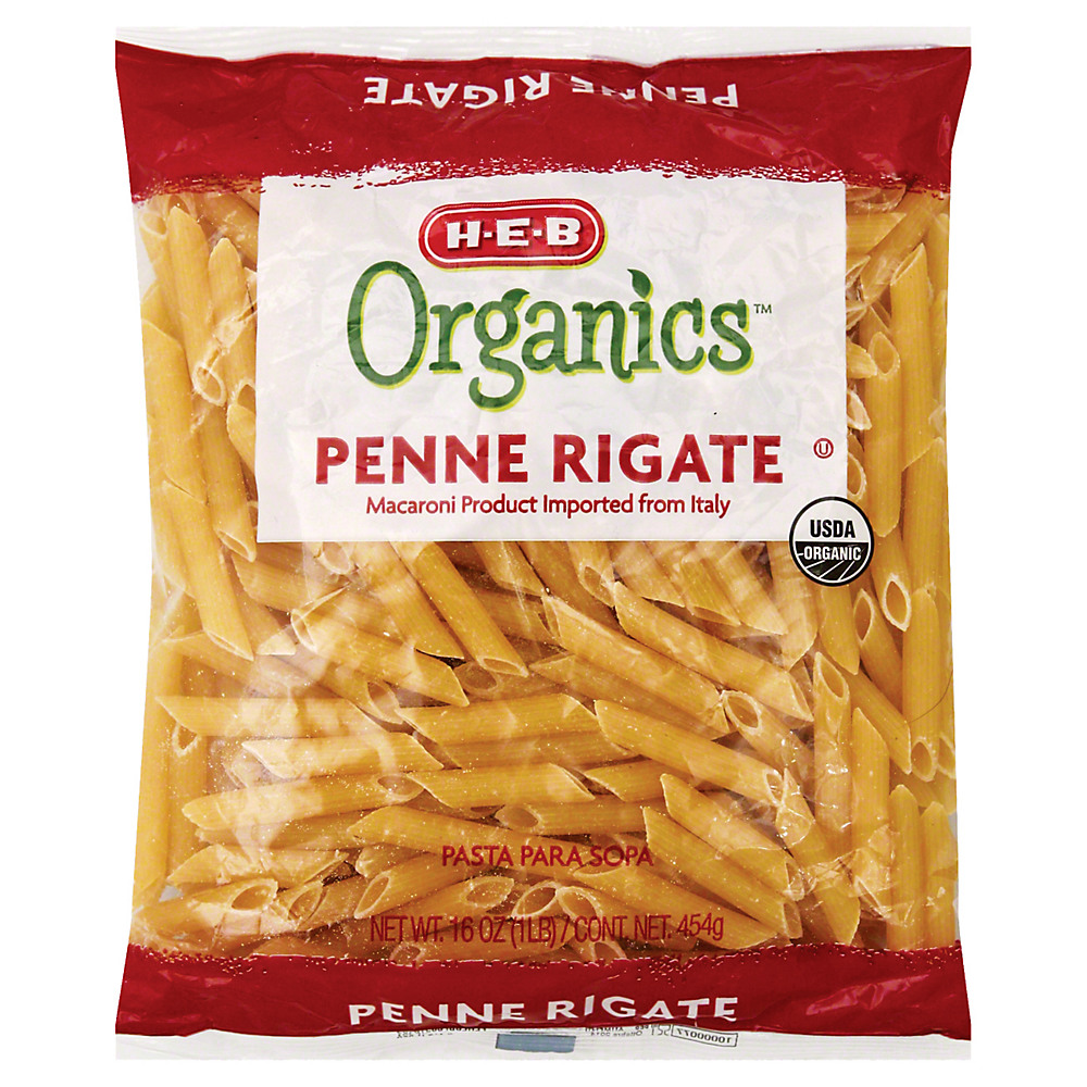 Calories in H-E-B Organics Penne Rigate, 16 oz
