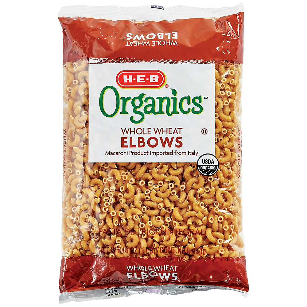 Calories in H-E-B Organics Whole Wheat Elbows, 16 oz