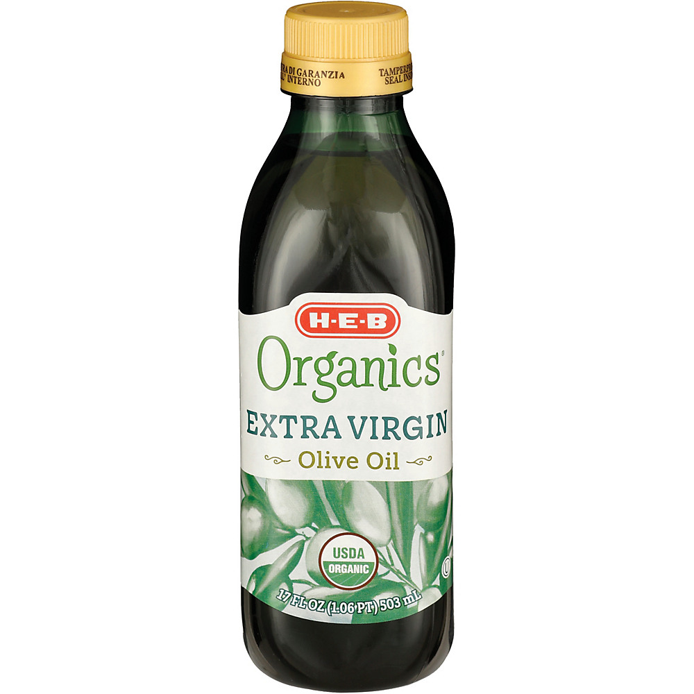 Calories in H-E-B Organics Extra Virgin Olive Oil, 17 oz