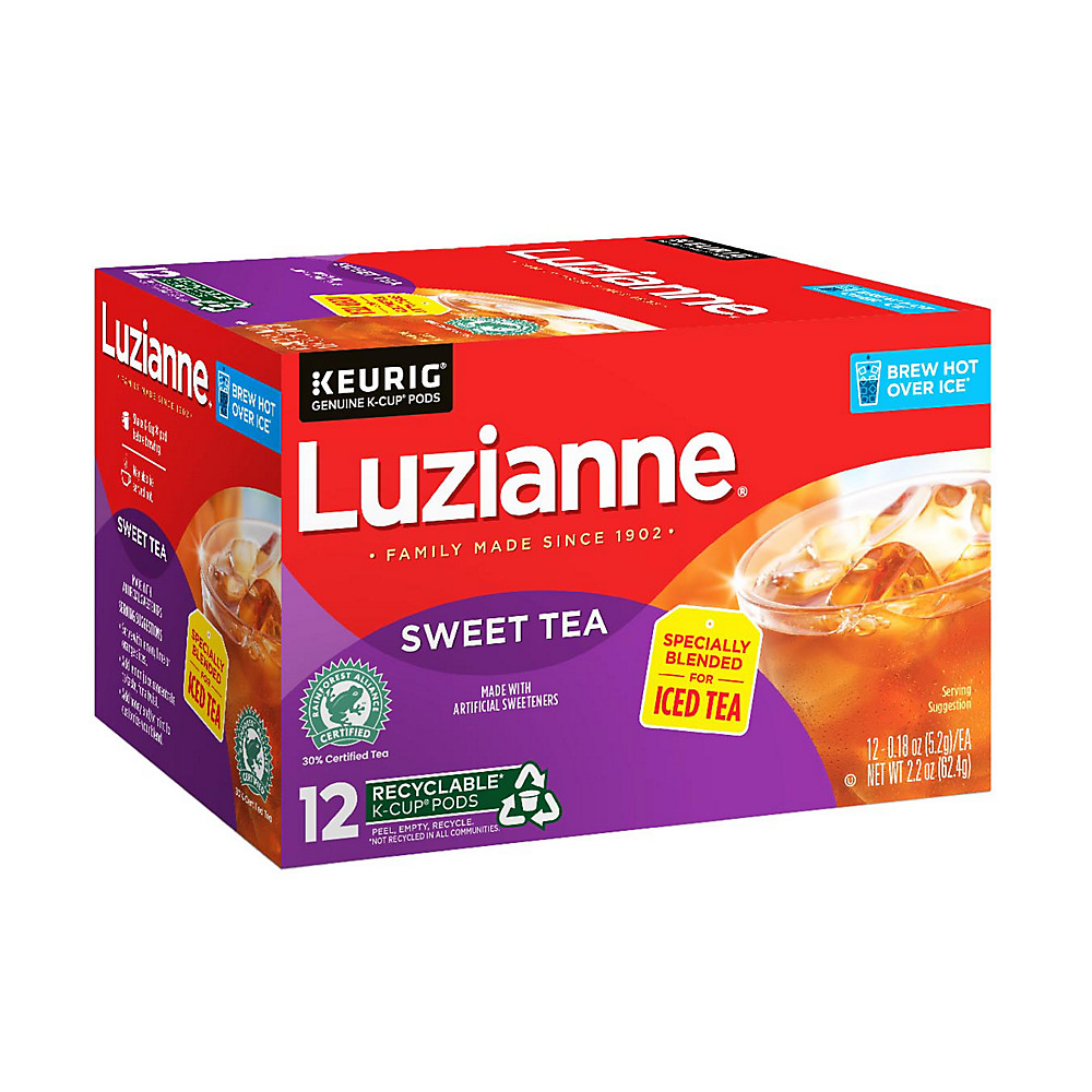 Calories in Luzianne Sweet Iced Tea Single Serve K Cups, 12 ct