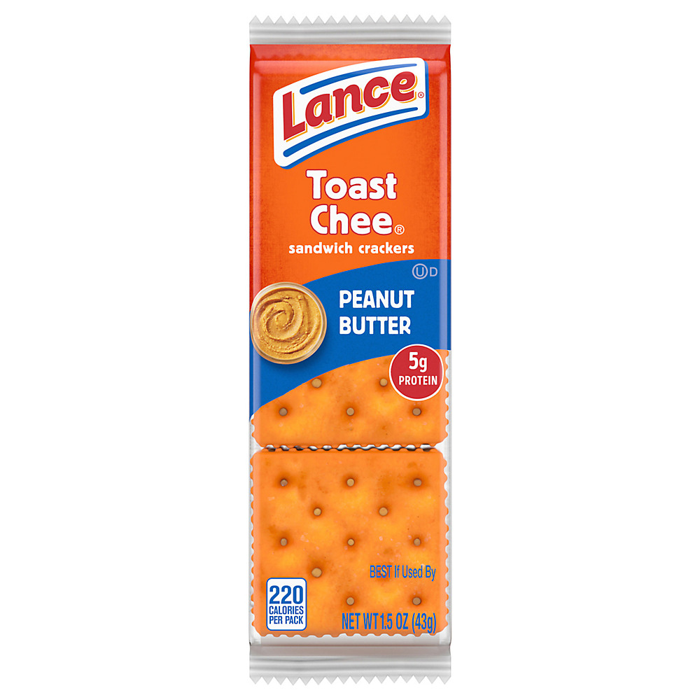 Calories in Lance Toast Chee Peanut Butter Cracker Sandwiches, 1.52 oz