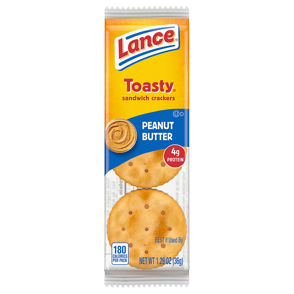 Calories in Lance Toasty Peanut Butter Cracker Sandwiches, 1.29 oz