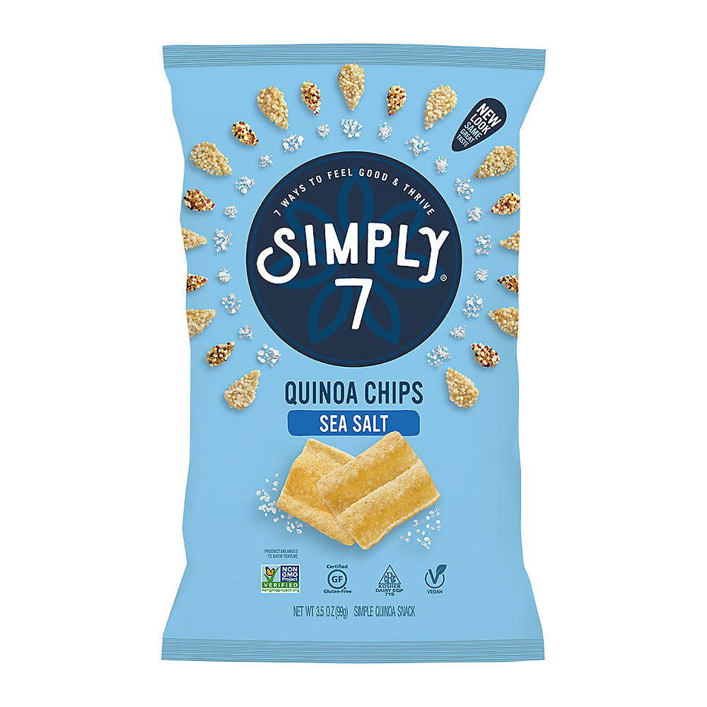 Calories in Simply 7 Sea Salt Quinoa Chips, 3.5 oz
