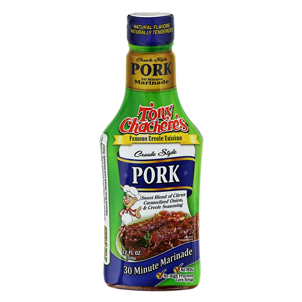 Calories in Tony Chachere's 30 Minute Pork Marinade, 12 oz