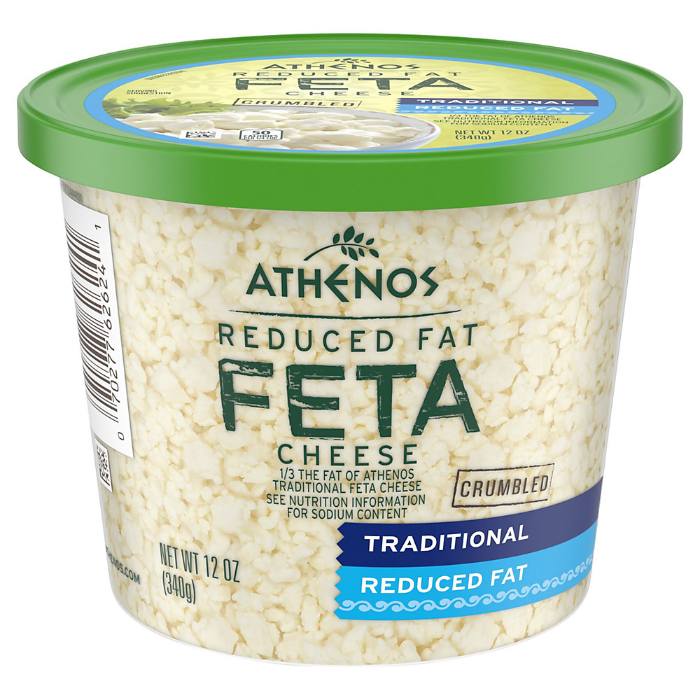 Calories in Athenos Reduced Fat Feta Cheese Crumbled, 12 oz
