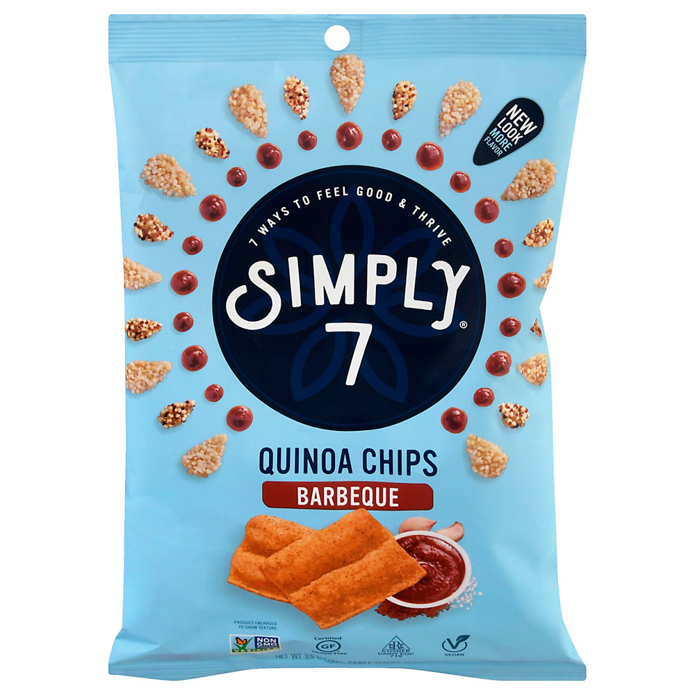 Calories in Simply 7 BBQ Quinoa Chips, 3.5 oz