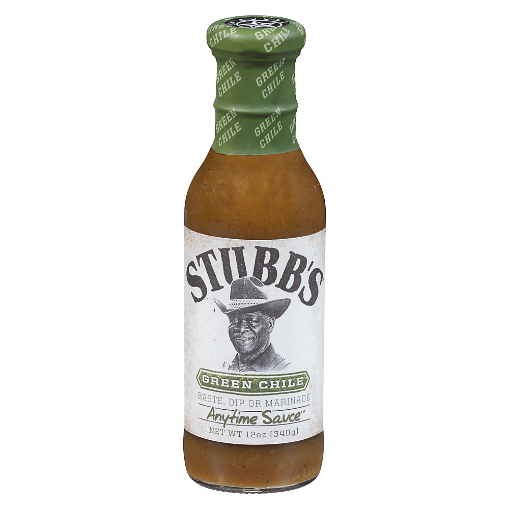 Calories in Stubb's Green Chile Anytime Sauce, 12 oz