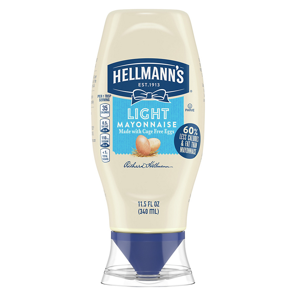 Calories in Hellmann's Squeeze Light Mayonnaise, 11.5 oz