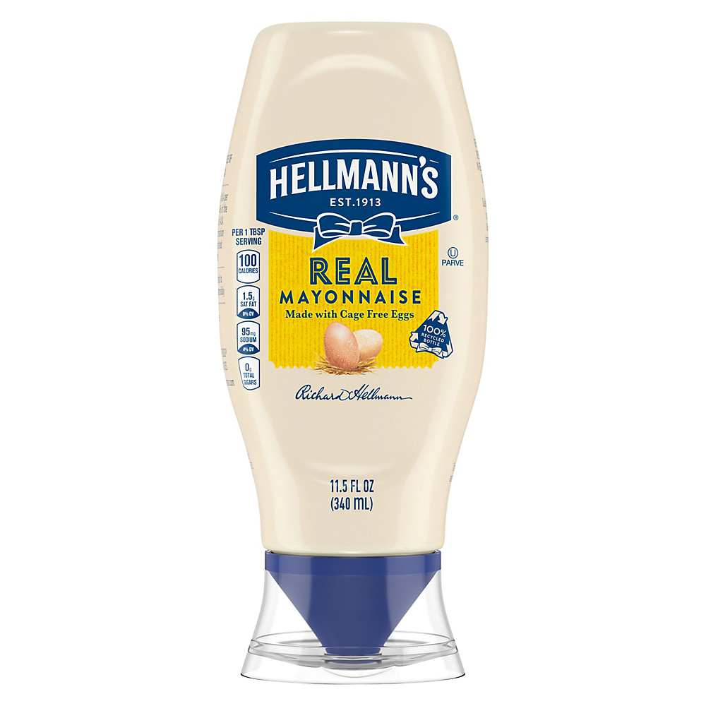 Calories in Hellmann's Squeeze Real Mayonnaise, 11.5 oz